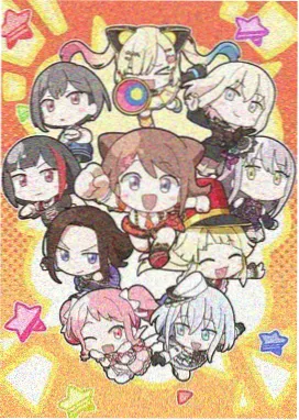 动漫人物画法三线定骨架站姿少女案例图
